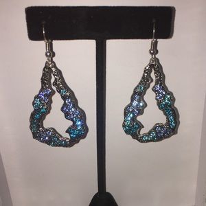 Blue Stone Earrings Fashion Jewelry 🦋